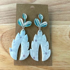 Polymer clay earring! Eloquent statement!